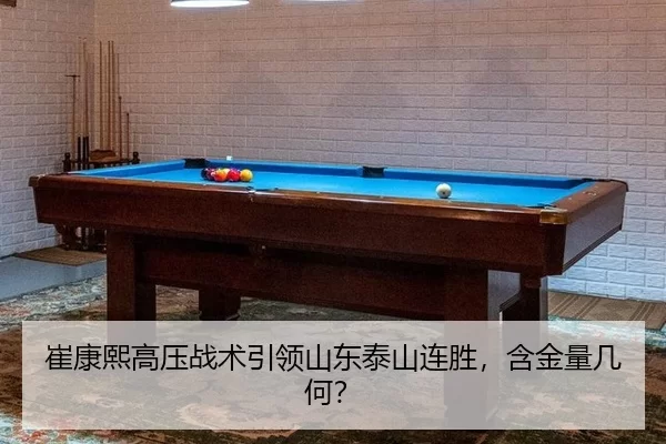 崔康熙高压战术引领山东泰山连胜，含金量几何？
